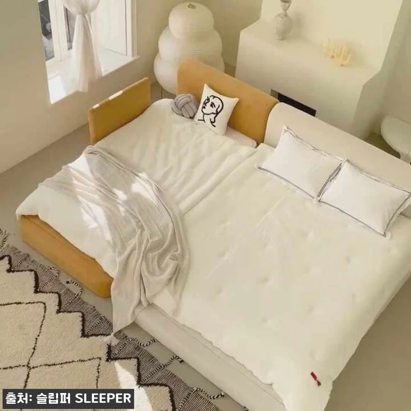 슬립퍼 아치 패브릭 침대 프레임 LK 관련 이미지 8
