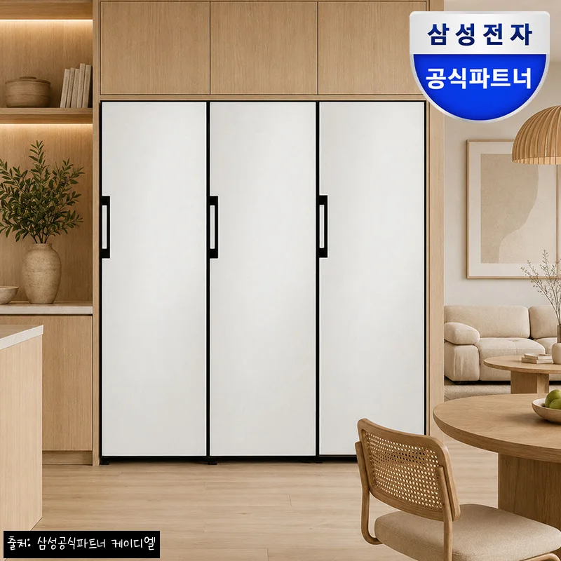 삼성 비스포크 1도어 1017L AI 키친핏 세트, 21% 할인으로 눈여겨볼 구성