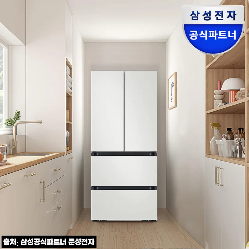 삼성 비스포크 AI 김치냉장고 4도어 490L 코타 화이트 RK70F49M1A, 주방 분위기까지 살린 이슈템 후기