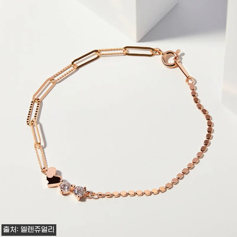 14K 루미에르 러브 라인 체인 금 관련 이미지 1