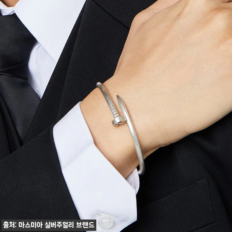 925못실버뱅글팔찌 순은 남자은팔찌 관련 이미지 1