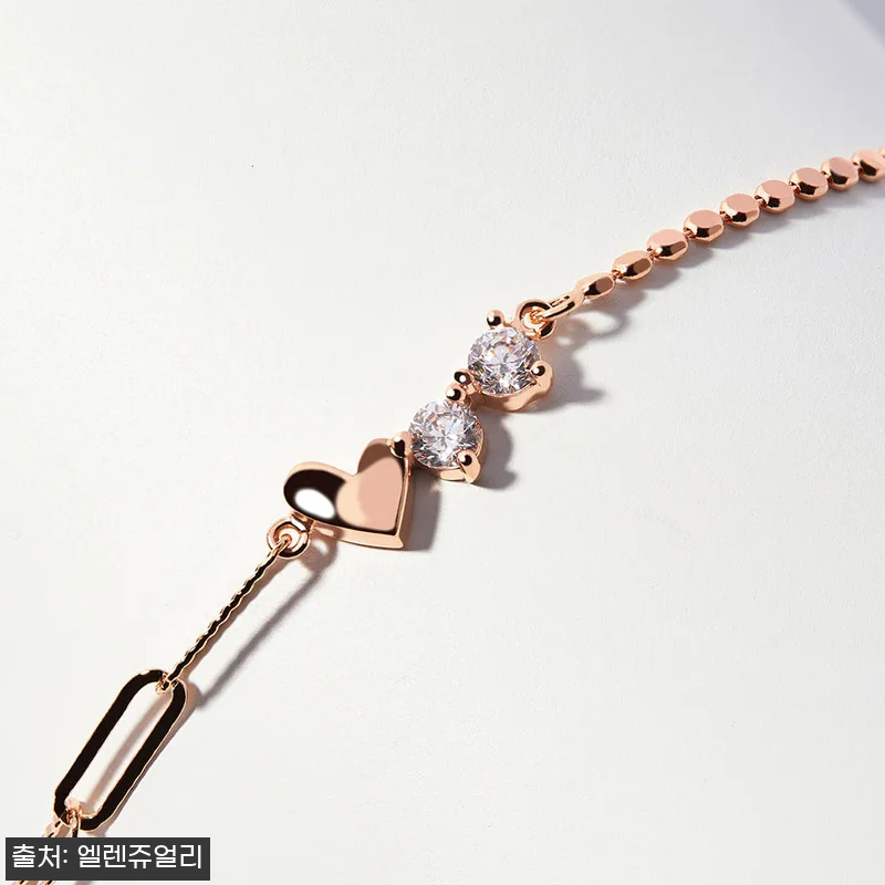 14K 루미에르 러브 라인 체인 금 관련 이미지 4