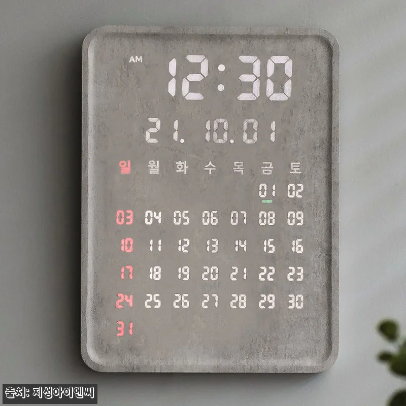 플라이토 포시즌 전자달력 LED 벽시 관련 이미지 4
