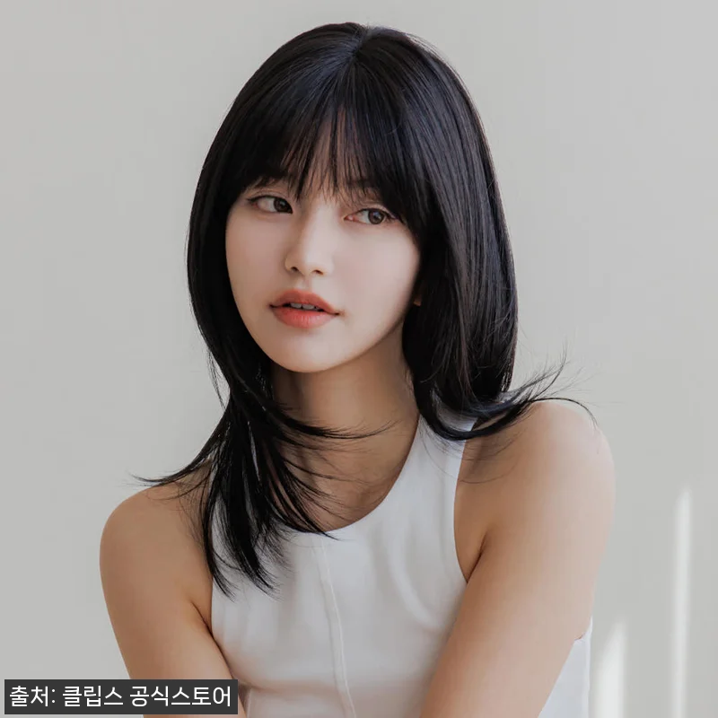 수제통가발 중단발 레이어드 허쉬컷 드 관련 이미지 5