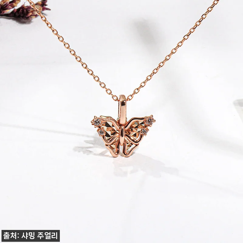 14K 18K 투톤 댄싱 나비 목걸이 귀걸이 세트, 할인 중이라 더 눈길 가는 선물 주얼리 13 14K 18K 투톤 댄싱 나비 목걸이 관련 이미지 5