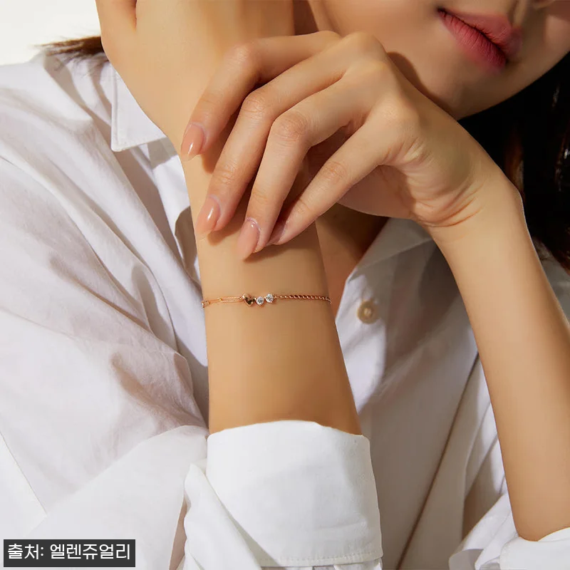 14K 루미에르 러브 라인 체인 금 관련 이미지 6