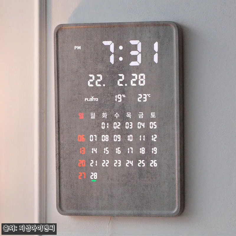 플라이토 포시즌 전자달력 LED 벽시 관련 이미지 6