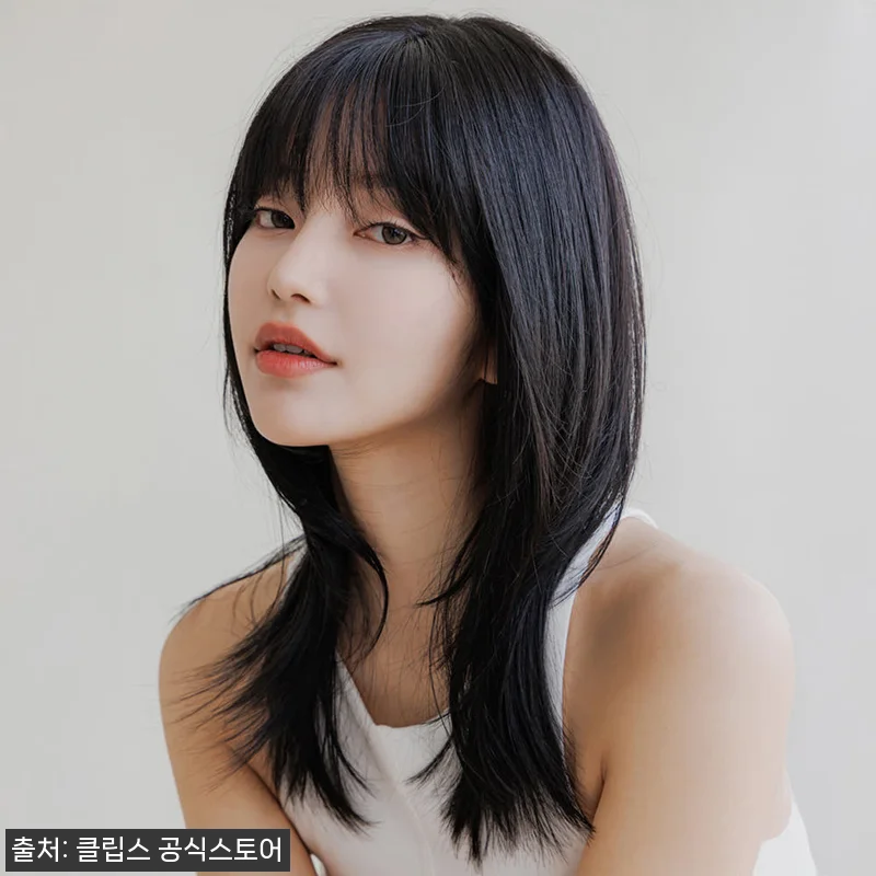 수제통가발 중단발 레이어드 허쉬컷 드 관련 이미지 6