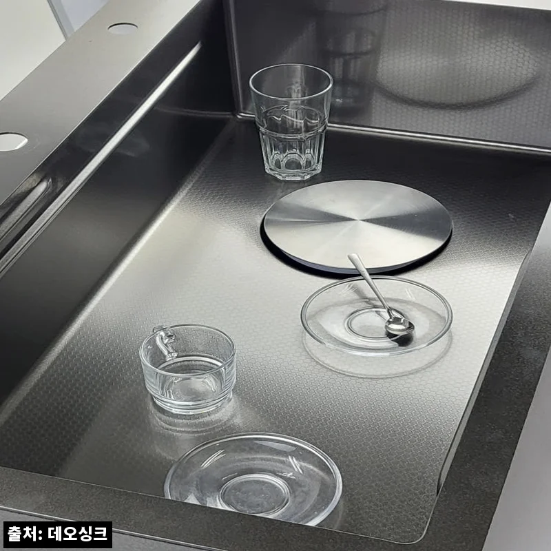 데오싱크 V2 870 사각 블랙 엠보 싱크볼, 블랙 주방 분위기를 바꾸는 이슈템 구매 전 체크