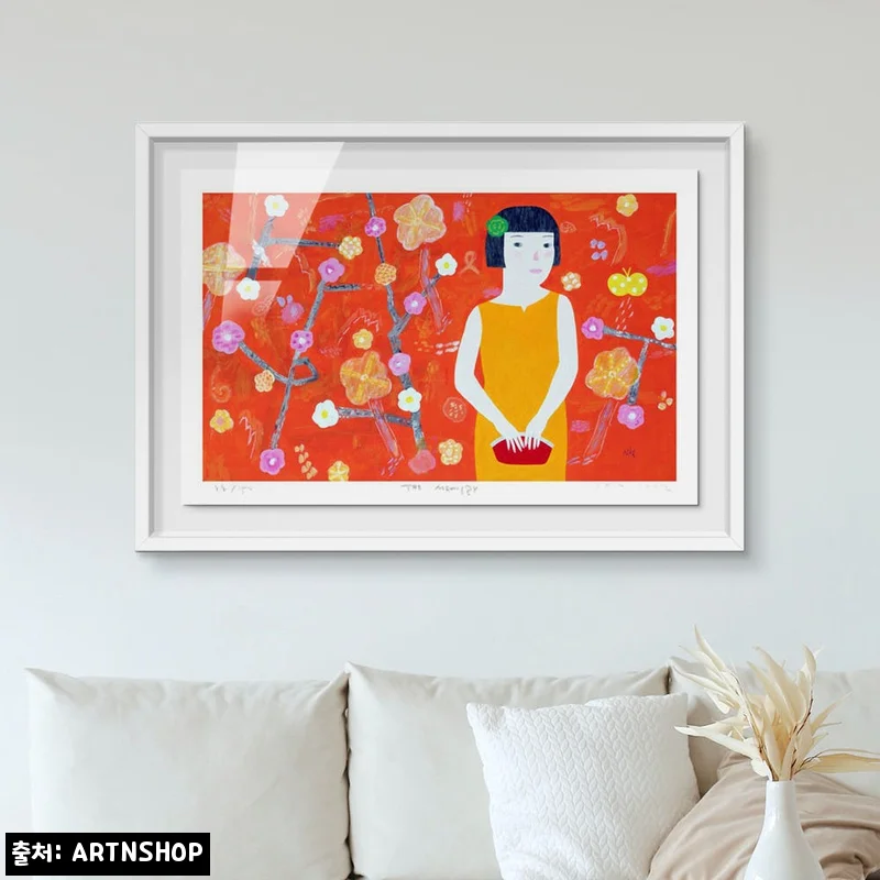 아트앤샵 신철 에디션 The memory 더메모리 한정판그림 화이트관액자, 공간 분위기 바꾸는 이슈템 체크