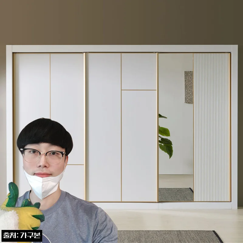 E0등급 267cm 9자장롱 젠 슬라이딩 이불장, 좁은 침실에 추천하고 싶은 깔끔한 수납템