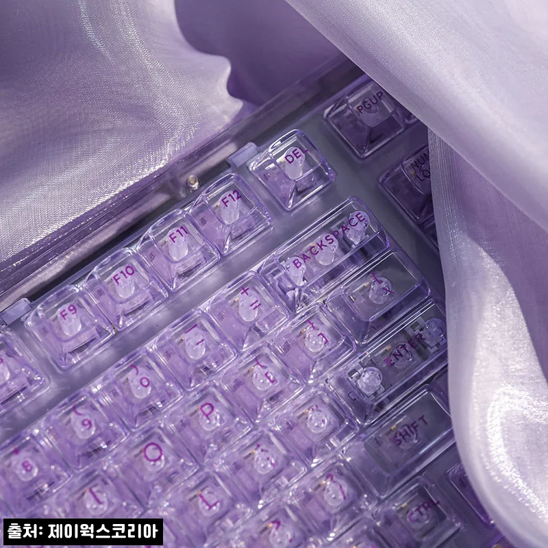 키붐 팬텀 98 보라 자카란다축, 투명 아크릴 감성으로 눈길 끄는 유무선 키보드 구매 체크
