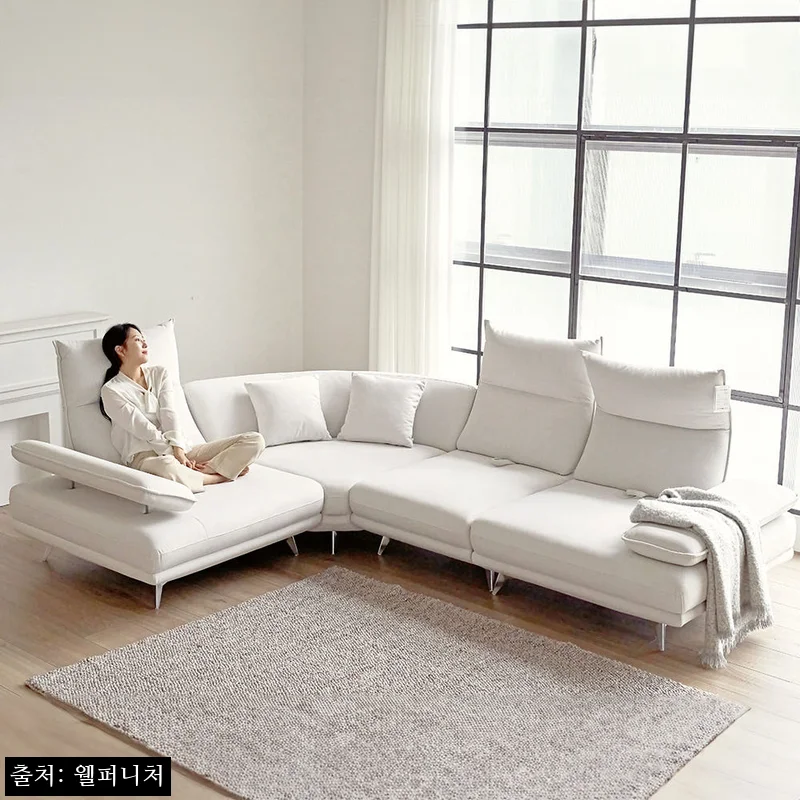 Home 68 빅토리아 패브릭 기능성 이지클린 스윙 소파 6인용 아이보리, 79만원대 거실 분위기 바꾸는 이슈템