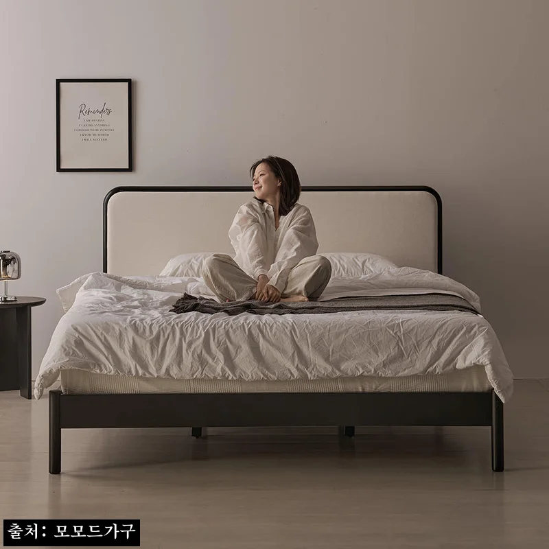 모모드 솔렌 애쉬 원목 침대프레임 LK 1800 블랙, 라지킹 침실 분위기 바꾸기 좋은 이슈템