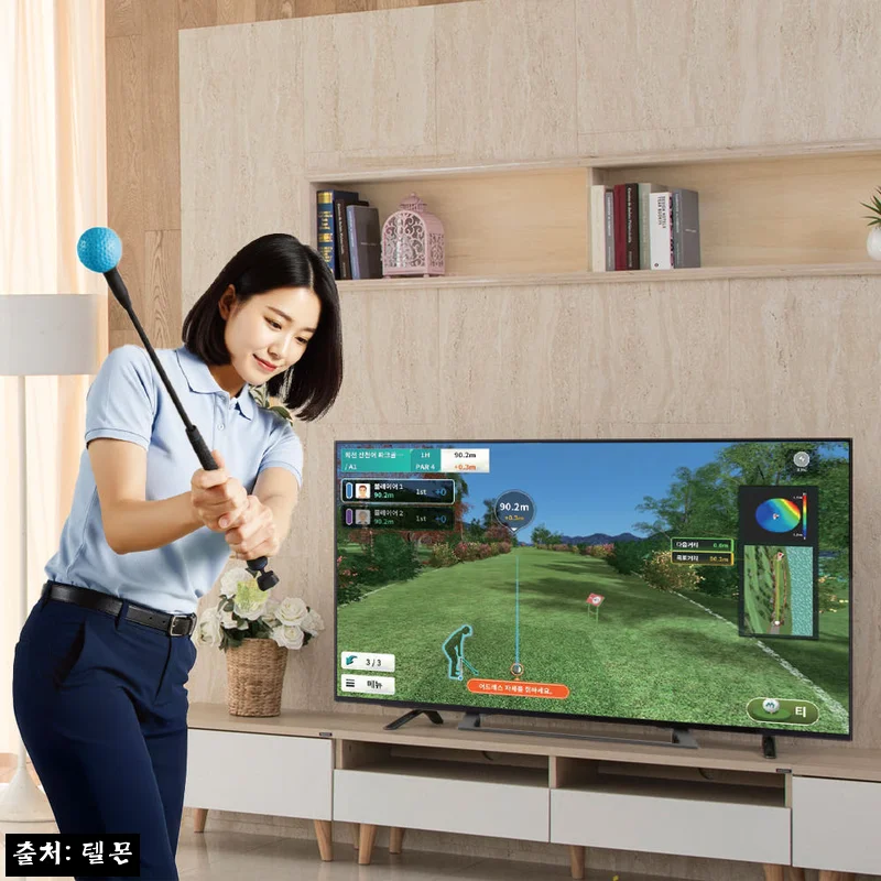텔몬 파크골프채 홈파크골프 솔직 체크, 집에서 즐기는 실내 스윙연습기 이슈템